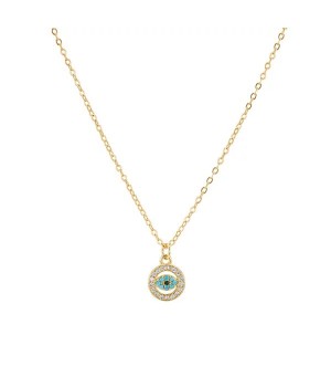 Circular Evil Eye Necklace