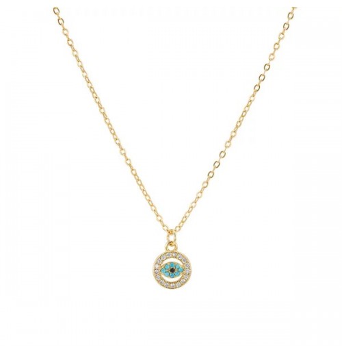 Circular Evil Eye Necklace