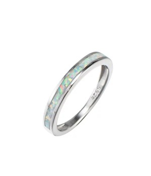 Opal Band Ring